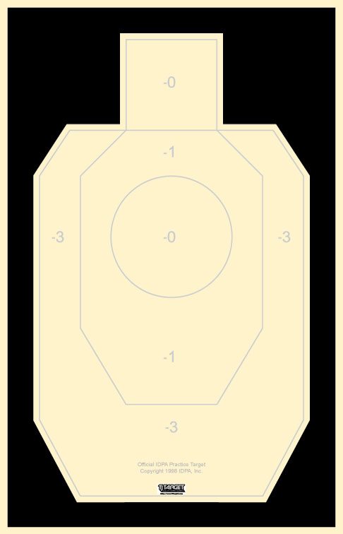 30 Silhouette Hand Gun & Rifle Paper Shooting Targets Paper 11X17 